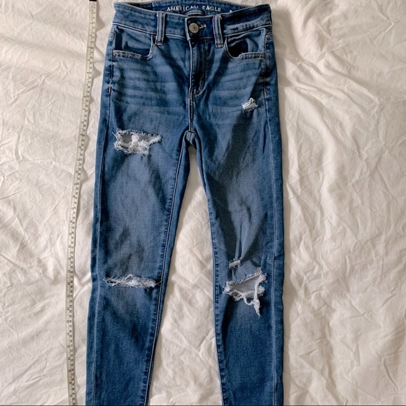Women’s American Eagle Ne(x)t Level Stretch Jeans Size 0 - Picture 1 of 4